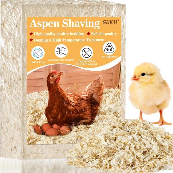 15 OZ Aspen Hamster Bedding - Aspen Shavings Bedding Hen Nest Material - Picture 3 of 8